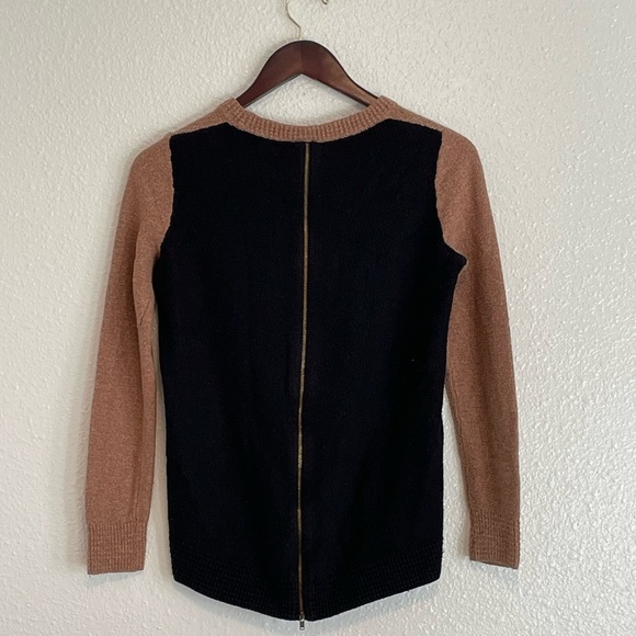 Madewell Back Zip Color Block Sweater XS - Picture 4 of 8